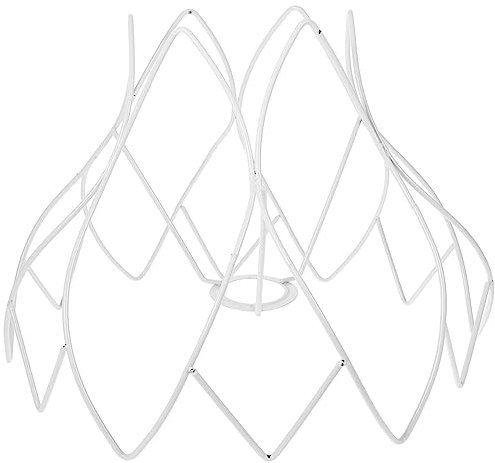 SEWACC Hängelampe Lampenschirm Gestell Rohling Ring Rahmen Metall Drahtgestell Pendelleuchte Schirm DIY Eisen Ersatz Lampe Ersatzschirm Wandlampe Tischlampe Stehlampe