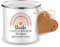 Nuenen Dankeschön Tasse mit Geschenkanhänger Danke Dass Du Mir beim Wachsen Geholfen Hast Emaille Tasse Geschenk Emaille Becher für Lehrer Erzieherin Kindergarten Abschiedsgeschenk