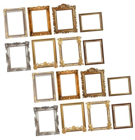 Abaodam 16stücke Rahmen-wandaufkleber Bilderrahmen-wandaufkleber Fotorahmen- Rahmen- Hintergrundaufkleber Bilderrahmenaufkleber