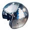 woyufen Disco Glitter Ball Helme, Glitzer Kugelhelme Glitzer Spiegelglas Disco Helme, Disco Kugel Helm mit Einziehbarem Visier Disco Helm Glitzer Spiegel Glas Disco Kugel-Hut für Club, Bühne, Bar