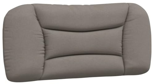 vidaXL Kopfteil-Kissen Hvar Taupe 80 cm Stoff