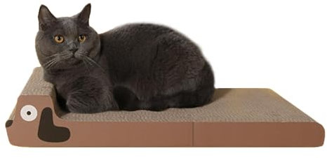 Teksome Rascador para gatos, almohadilla rascadora para gatos - Rascadores para gatos plegables reversibles, alfombrilla gruesa para rascar - Rascadores horizontales para gatos, protectores de muebles