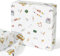 4 Blatt 50x70cm Geschenkpapier Schulkind Einschulung Geschenkverpackung Schulanfang Glückwunsch für Schuleinführung Schulbeginn Schulstart Party Papier Geschenke Wrapping Paper (Weiß)