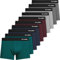 Fullluwaa - Lot de 10 Boxers Homme Coton, Confortable et Doux - Ajustés, Ceinture Élastique Ultra - Souple