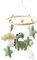 Ueiwffzo Mobile Baby Windspiele Dinosaurier mit Wolken Babybett Mobile Windspiele mit Filzbällen, Hängende Mobile Windspiel für Babybett Kinderbett, Neugeborenen Geschenk (Dinosaurier)
