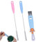 3pcs Silicone Straw Brush and Cup Lid Cleaning Brush, 3 in 1 Cup Lid Cleaning Brush Ultra Long Straw Cleaning Brush Reusable Bendable Straw Cup Lid Cleaner Multifunctional Baby Bottle Cleaning Tools