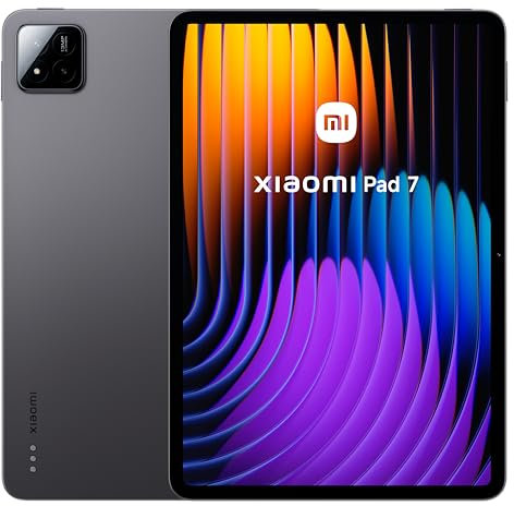 Xiaomi Pad 7 - Tablet de 11,2 3,2K (Snapdragon 7+ Gen 3, 8GB RAM, 128GB ROM, 4 Altavoces, WiFi 6E, batería de 8850 mAh, Cargador no Incluido), Gris (Versión ES)