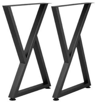 FJIXUO Tischbeine 2PCS Metall Tischbeine 28X18 Z-Form Schreibtisch Beine Esstisch Beine Schmiedeeisen for Esstisch Kaffee Tisch Home DIY