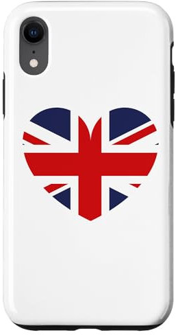 Union Jack Herz Britische Flagge England Hülle für iPhone XR