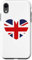Union Jack Herz Britische Flagge England Hülle für iPhone XR
