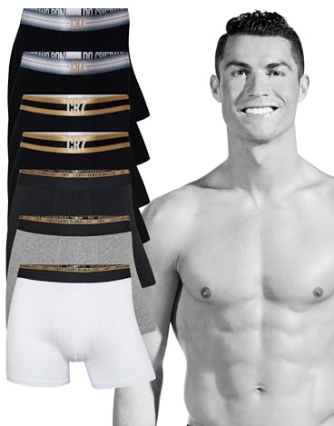 CR7 Boxershorts Herren Baumwolle (8er Pack) Unterhosen Herren von Cristiano Ronaldo