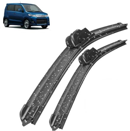 LZWLZW Scheibenwischer für Suzuki Wagon R + 1997-2008 20+18, Wischerblätter Vorne Dauerhaft Gummi Windschutz Fenster Bürsten Autowischer Zubehör
