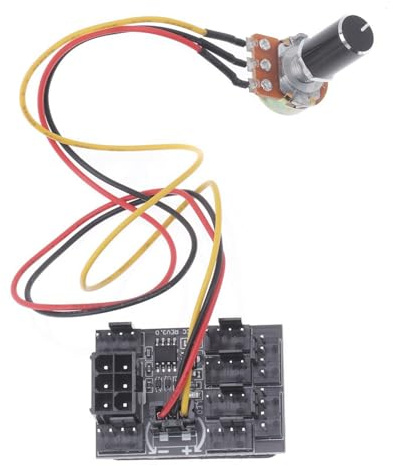 DIEKE 8 Port Case Cooling Fan Hubs Controller For Efficient Cooling With 3Pin/4Pin Compatibility 6Pin Power Supply Power Fan Regulator