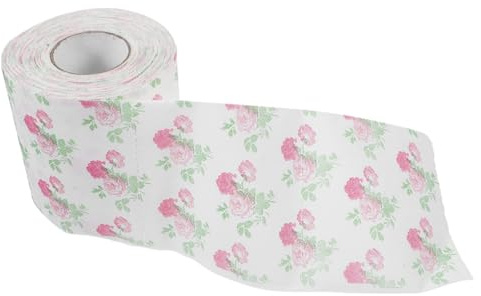 ifundom Papier Toilette Imprimé Rose Décoratif Doux et Résistant Rouleau Pratique pour Salle de Bain Maison Bureau Serviette Papier Champêtre Élégante pour Déco Salle Bain