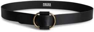 PIECES Damen Pcpilja Leather Jeans Belt Fc Noos Ledergürtel