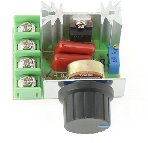 Contrôleur de Vitesse du Moteur AC Régulateur de Tension Gradateurs LED 2000W AC 50-220V 25A