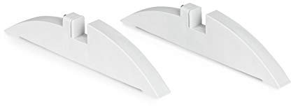Klarstein Wonderwall Feet for Wonderwall Infrared Heater - Plastic, 2 Pieces, Accessories for Wonderwall Stand Infrared Heater, Stand Assembly, Easy Installation, Easy Cleaning, Silver
