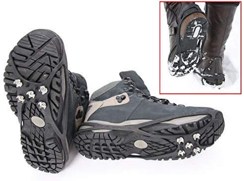 JOKA International Schuh-Spikes Eiskralle für Schuhe, Classic, Schwarz, Wintersport, Eis/Schnee, 36-46, Gummi