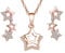 Star Climber Earrings Star Necklace Jewellery Sets for Women 925 Sterling Silver Jewellery Rose Gold