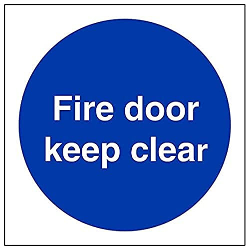 Porta tagliafuoco e porta tagliafuoco obbligatoria Keep Clear - 100 x 100 mm