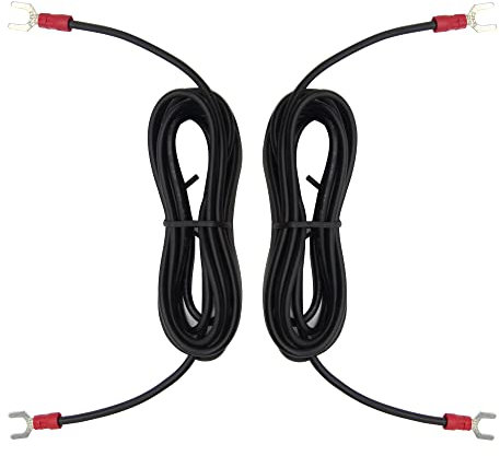 LCYLFH Phonograph Turntable Ground Wire for Magnetic Cartridge Turntables, 5-ft Technic (2 Pack)