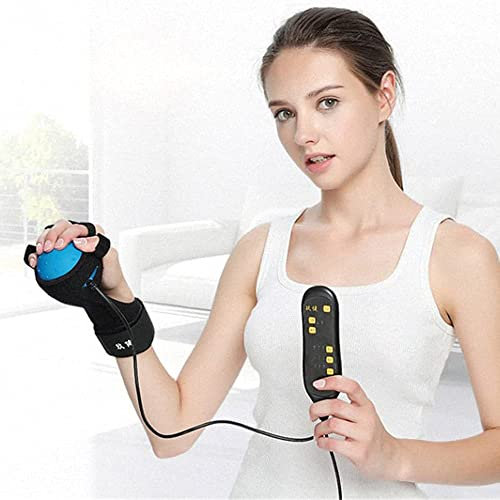 Elektrischer Hand-Massage-Ball, elektrischer heißer Pressschlag-Hemiplegic Finger Rehabilitation Massage-Gerät, Infrarot-Therapie-Ball,B