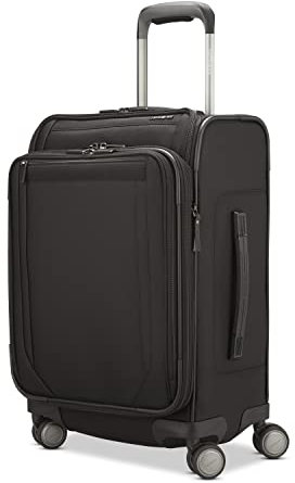 Samsonite Lineate DLX Softside Erweiterbares Gepäck mit Spinner-Rädern, Schwarz, Carry On EXP Spinner, Lineate DLX Softside erweiterbares Gepäck mit Spinnrollen