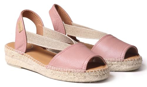 Espadrille Cuir Femme - ETNA - Pale, 43 EU