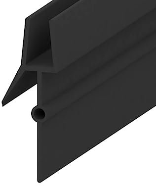 Striscia di tenuta per porta dello schermo della doccia del bagno Striscia di tenuta per porta in vetro senza telaio in PVC Guarnizione per sverniciatura del fondo della porta in vetro senza tela