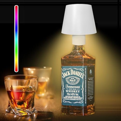 Flaschenlicht, RGB 16 Farben Flaschenlichterkette Korken, Kreative Bar Led Tischlampe Kabellose, Dimmbar Warmes Licht Lampenschirm für Flasche, Tischleuchte Outdoor, Tragbare Atmosphäre Pilz Lampe
