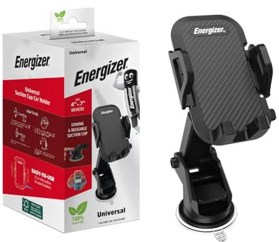 Energizer - Support Téléphone Voiture Ventouse - 4 à 7 360°- Noir