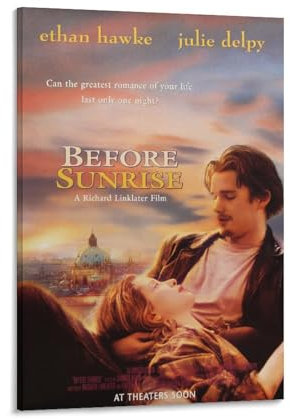 BEFORE SUNRISE Klassische Filmposter Wandkunst Bild Malerei Poster Leinwand Druck Poster Kunstwerke R