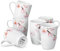 VEWEET ANNIE kaffeetassen set 6er, 480 ml kaffeebecher porzellan, Kaffeetassen Set groß mit Henkel, Kaffeetassen, Tassen, Kaffeetasse groß, Geeignet für verschiedene Getränke