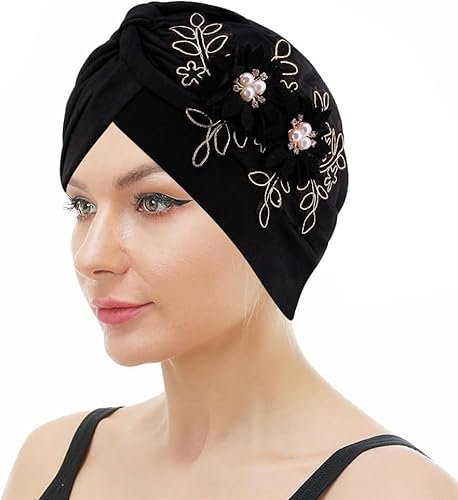 SONZECRLEE Foulard Chimio en Bambou pour Femme - Bonnet et Chapeau dans un Emballage Scellé, 1, Taille Unique