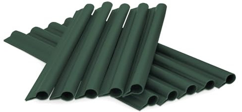 COVER IT Clip di Fissaggio per Recinzione Giardino Esterno 40 Pezzi - Clip di Pannelli PVC per Esterno Verde - Clip di Ringhiera per Esterni