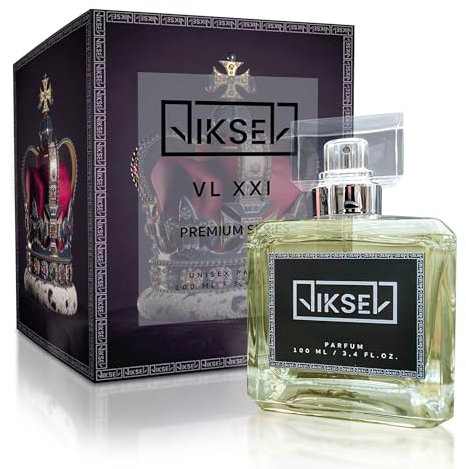 Viksel Eau de Parfüm Herren-EDP Amber Woody Duft Unisex(Engelwurz, Salbei, Bergamotte, rosa Pfeffer, Holzig, Tabak, Patchouli, Tonka, Cypriol, Vanille, Amber) VL XXI,100ml