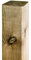 HaGa Pali in legno 9 x 9 cm, altezza 180 cm, 5 pezzi, per recinzioni, legno di pino impregnato in autoclave, ideali come recinzione da giardino o per cani