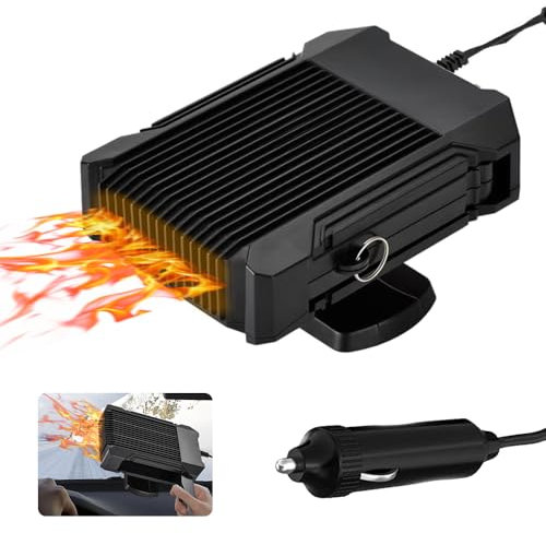 Auto Heizung 12v, Tragbare Heizung für Auto 150W,Portable Car Heater,Heizlüfter Auto Entfroster,Windschutzscheibe Heizung,2-in-1Heizung Kühlung Mini-Auto-Heizung Fan mit Handgriff und 360° Drehbasis