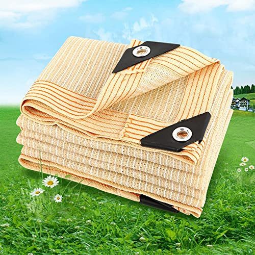 Tenda parasole in tessuto a rete beige, 3 x 8 m, protezione UV, per giardino, pergola, esterno, baldacchino, 3 x 8 m