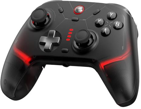 GameSir Cyclone 2 Multiplatform Wireless Controller- TMR Electromagnetic Joysticks&Hall Effect Switch triggers,6-axis Gyro Gaming Controller for Switch/PC/iOS/Android/Steam (Shadow Black Standard)