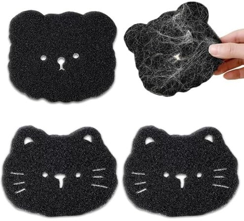 Pet Hair Remover Washing Machine, 4 Pack Cat Hair Remover Washing Machine Reusable Lint Catcher Washing Machine Sponge Hair Catcher Pet Fur Hair Catcher for Laundry Bedding