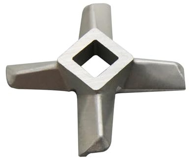 Otfhjmyef 1 x Couteau Hachoir à Viande #8 Lame de Hachoir de Rechange en Acier Inoxydable, Compatible avec Bosch MFW66020 67440 67450 67600 68600 68640 68660 68680
