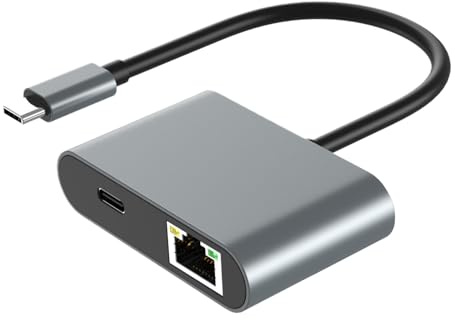 ETUCYNG Adaptador USB Ethernet | Convertidor Gigabit USB RJ45, Componentes informáticos y accesorios para monitores, proyectores, PC portátiles, smartphones, aula, viajes y oficina
