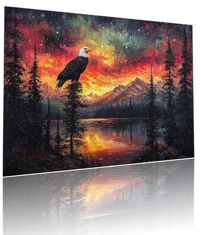 Puzzle Erwachsene 3000 Teile Sonnenuntergang Adler Educa Jigsaw für Kinder ab 8 Jahren Mädchen Jungen, Erwachsene Impossible Klassische Puzzles, Anspruchsvoll Spielspaß, Als Geschenke 81x122cm t-614