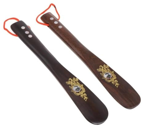 YUNFANOZ Bois Chausse-Pied, Chausse-Pieds, Outil auxiliaire en Bois, adapté aux Bottes et aux Baskets