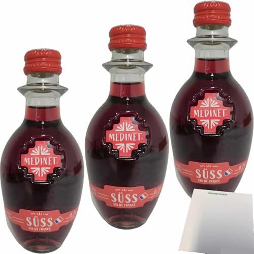usy Bundle für Medinet Rouge Süß 3er Pack (3x0,25 Liter Flasche) + usy Block