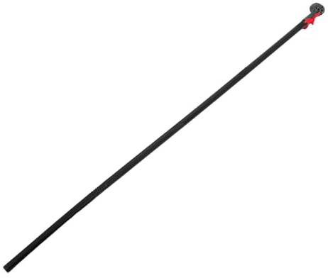 VALICLUD Halloween Cane Prop Skull Sorcerer Staff with Plastic Skull and Skeleton Hand, Silver Colour, Smooth Rounded Edges, Versatile Costume Match for Halloween Themed Staff Look