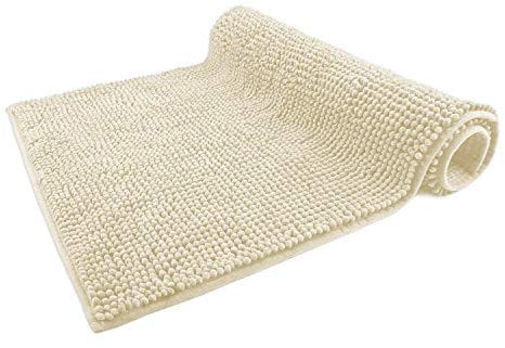 WohnDirect Badematte 70 x 120 cm | Creme | rutschfest & Waschbar, Badezimmerteppich zum Set kombinierbar, Badvorleger, WC Garnitur, Badteppich, Oeko-TEX Zertifiziert