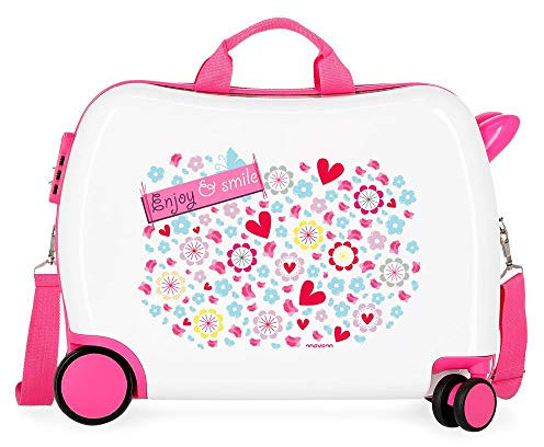 Movom Happy Time Kinder-Koffer Mehrfarbig 50x38x20 cms Hartschalen ABS Kombinationsschloss 34L 2,1Kgs 4 Räder Handgepäck
