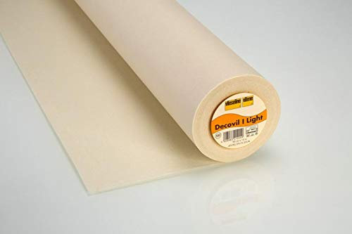 Vlieseline Decovil I Light, Leichte aufbügelbare Einlage mit lederähnlichem Griff für Arbeiten im kreativen Bereich, wie Taschen, Hüte, Gürtel (0,90 m x 15 m)